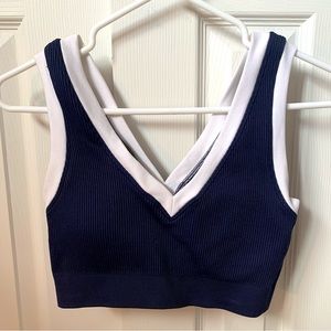 Offline by Aerie Medium Support Stretchy Ribbed Top | Women’s Size S/P